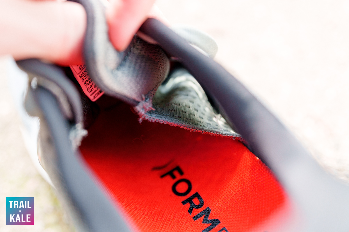 The Ride 17 has an internal sock