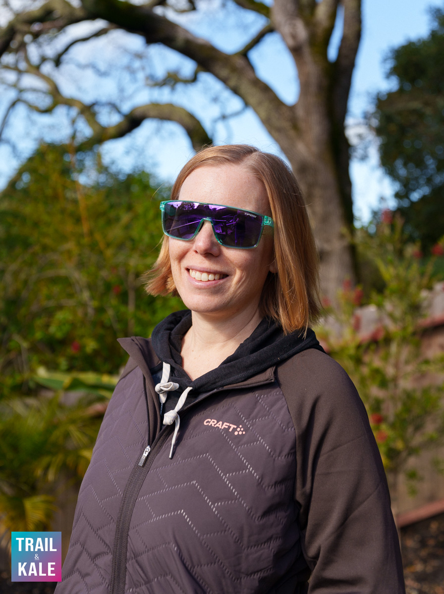 Tifosi Sunglasses with green frame purple lenses