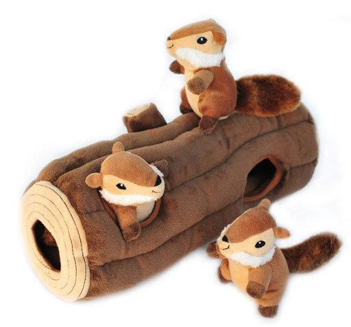 ZippyPaws Burrow Squeaky Hiding Chipmunk Dog Toy Best Dog Toys