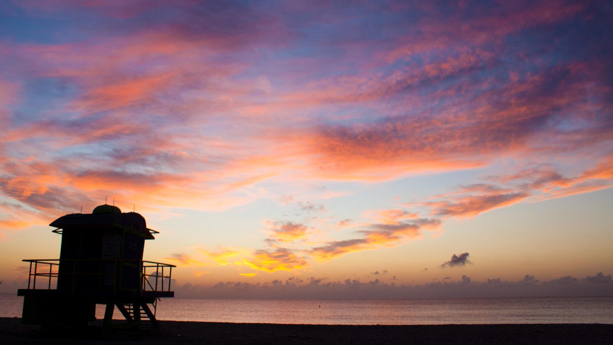 Beautiful Florida Beach Sunset View