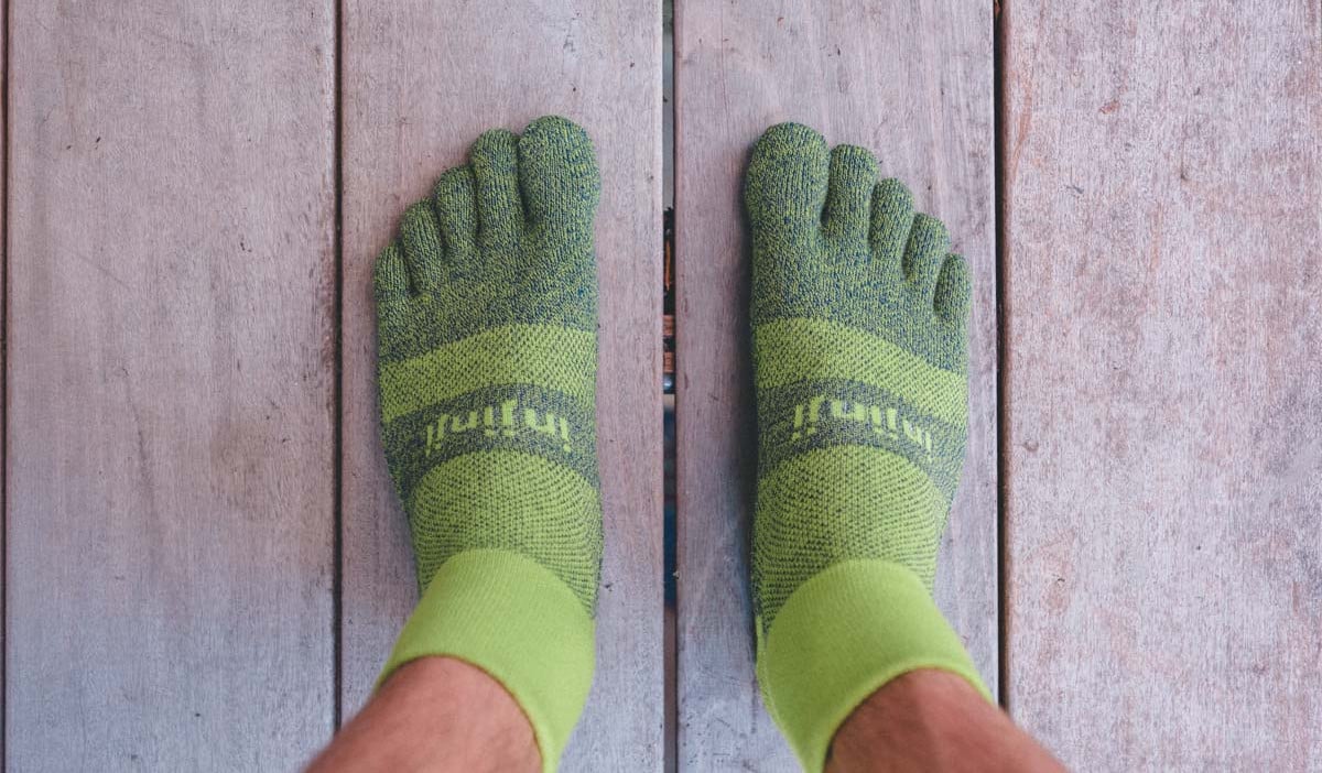 Injinji Trail Midweight Mini Crew review Trail Kale web featured