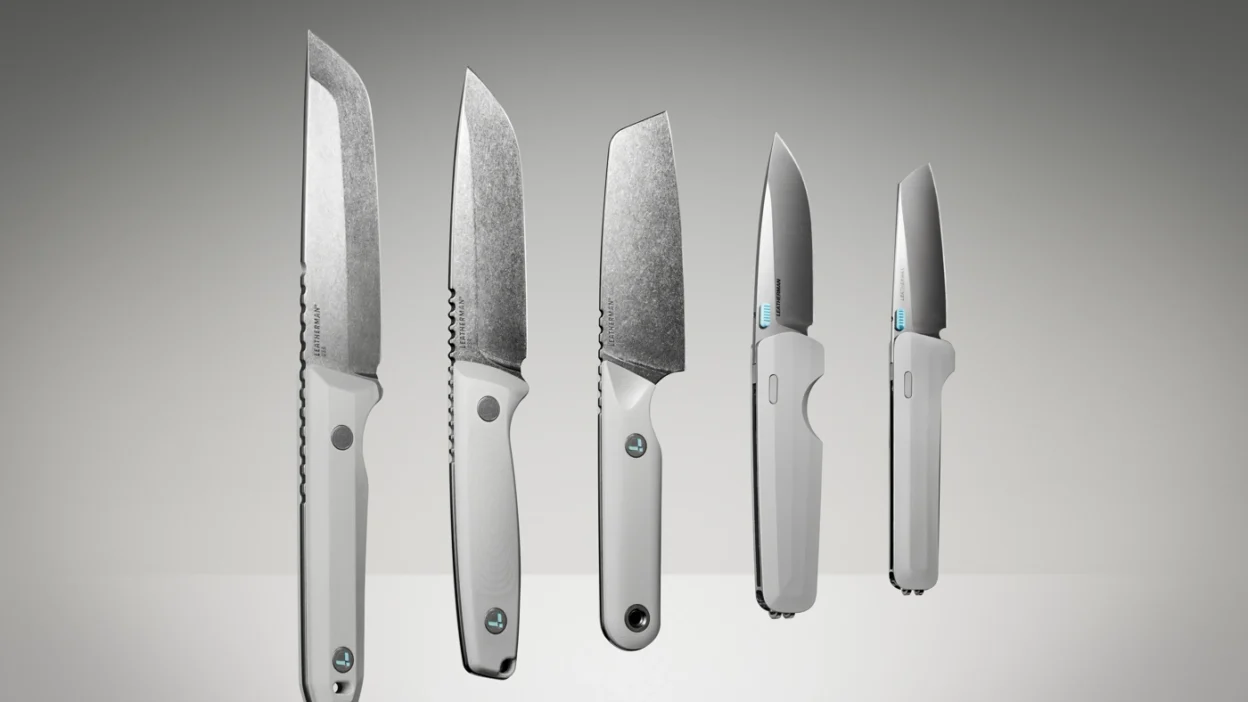 For four decades, Leatherman has been synonymous with multitools—clever pliers-and-blades hybrids that live in countless drawers, gloveboxes, and hiking packs. But this year, the brand is stepping into new territory with its first dedicated knife collection: five standalone blades designed to bring the same utility-focused ethos to your pocket, pack, or campsite. Announced alongside their Built Different brand campaign, this lineup is less about nostalgia and more about showing what happens when you apply 40 years of toolmaking know-how to a clean slate. Whether you gravitate toward the burly fixed blades or the understated folders, every model reflects Leatherman’s signature blend of ruggedness and restraint. The Trac: a do-it-all fixed blade for the outdoors Among the new fixed blades, the Trac stands out as the most versatile. Part hunting knife, part camp utility blade, it features a 4.2-inch drop-point MagnaCut® steel blade that’s up for everything from skinning game to notching tent stakes. The gently radiused edges along the spine make it comfortable in hand, while the machined G10 handle balances grip and durability. Even the sheath feels considered: a vegetable-tanned leather design that can ride vertically or horizontally, left or right side, so it’s always exactly where you need it. If you’re a minimalist who wants one fixed blade to handle most tasks, this is probably the one. The rest of the fixed lineup includes: Pioneer: A bigger, heavier-duty Japanese Tanto blade meant for bushcraft and survival. Think chopping, batoning, prying—the stuff you wouldn’t try with just any knife. Rustle: A compact Santoku-inspired camp kitchen knife perfect for prepping meals around the fire. All three share the same MagnaCut® steel and G10 handles, just tuned for different jobs. The Blazer: a refined folder with substance under the style For everyday carry, the Blazer is arguably the star of the show. At a glance, it’s all clean lines and minimalist steel scales, but underneath you’ll find a 3.15-inch drop-point blade that’s surprisingly substantial in use. The patent-pending Compression Wedge Lock feels both smooth and rock-solid, whether you’re left- or right-handed. And the reversible wire clip and discreet lanyard bead (which doubles as a bit driver) are details that only reveal themselves with closer inspection. It’s the kind of folding knife that feels at home clipped to jeans in the city or stashed in a pack for weekend trips. Alongside the Blazer, Leatherman also introduced the Glider, a slightly smaller folder with a modified sheepsfoot blade that excels at utility tasks and controlled slicing. Both folders use MagnaCut® steel, delivering excellent edge retention and corrosion resistance in a slim profile. Built Different: why this matters This isn’t just a product launch for Leatherman—it’s a statement. In the words of CEO Ben Rivera, “Our knife collection is about doing more with less. It’s about being built differently.” That mindset shows up in little ways: the premium steel, the thoughtful sheaths, the clean handle designs with minimal fasteners. There are no gimmicks here—just well-executed tools designed to last. Where to find them The Leatherman Knife Collection is available now at leatherman.com and select retailers. Prices range from $279.95 for the Rustle to $299.95 for the Trac, Pioneer, Blazer, and Glider. Whether you’re chasing big miles off-grid, dialing in your camp kitchen, or just want a knife that feels as reliable as a good multitool, this is a collection built to do more—and look good doing it.