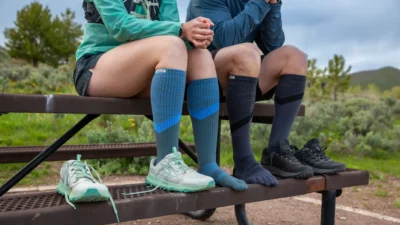 Injinji Trail Midweight OTC toesocks offer full-calf coverage for technical trails.jpg