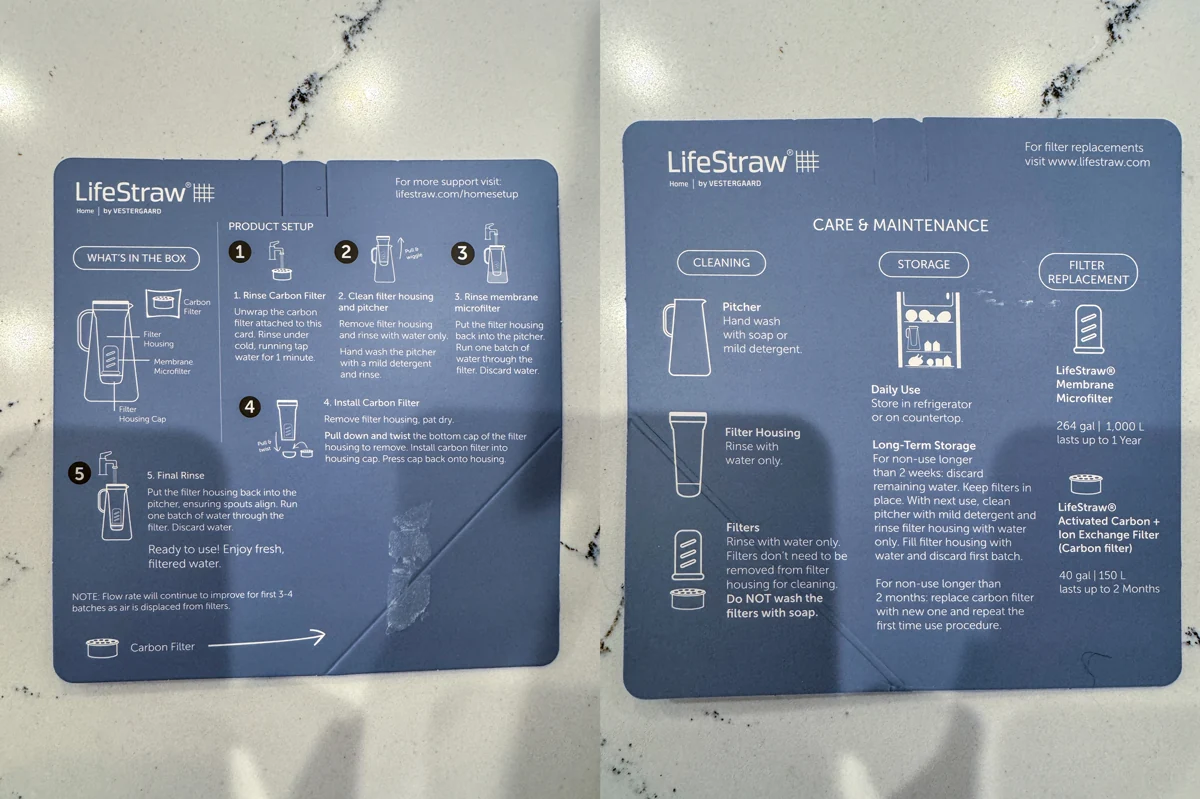 LifeStraw Home 7-cup glass water filter pitcher review: Great tasting, microplastic-free water 7 - Trail and Kale | Trail Running & Adventure