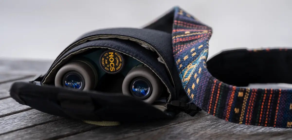 NOCS’ new Standard Issue 25mm Pouch fixes the one annoying part of carrying compact binoculars 2 - Trail and Kale | Trail Running & Adventure